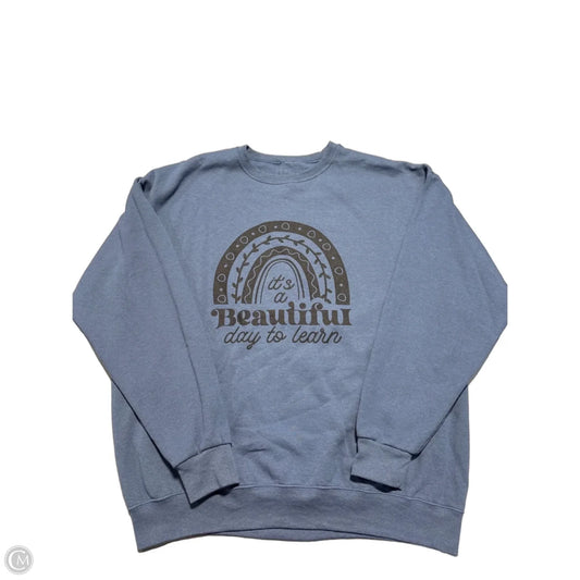 Sweatshirt Crewneck By Cmc In Blue, Size: Xl