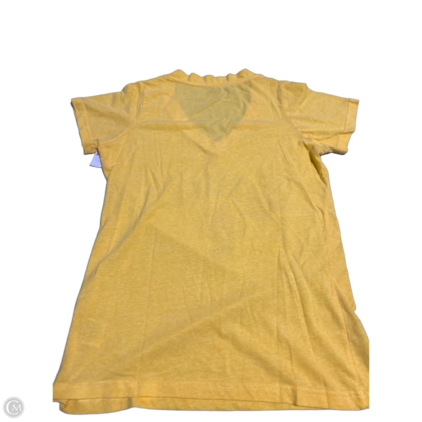 Top Short Sleeve By Cmc In Yellow, Size: Xl