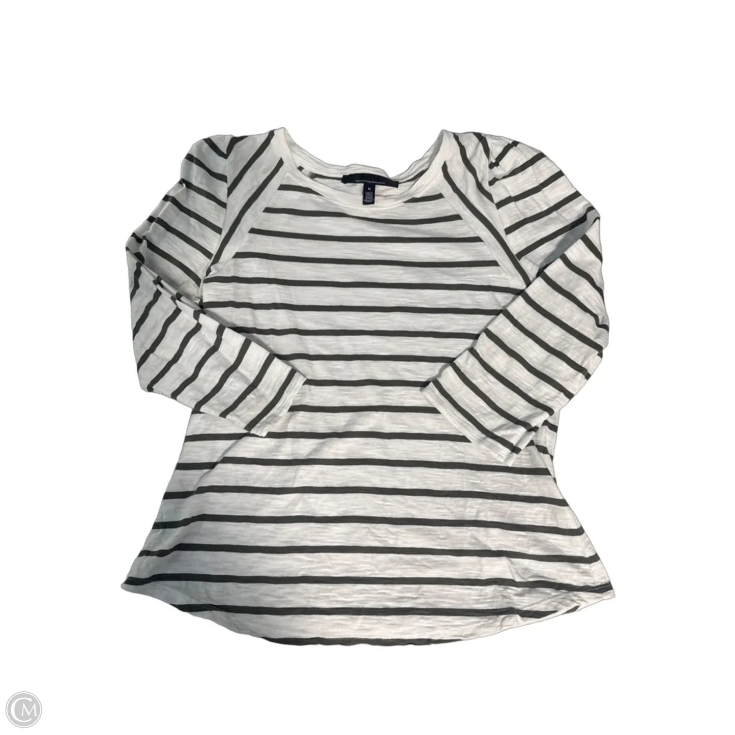 Top Long Sleeve By White House Black Market In Striped Pattern, Size: M