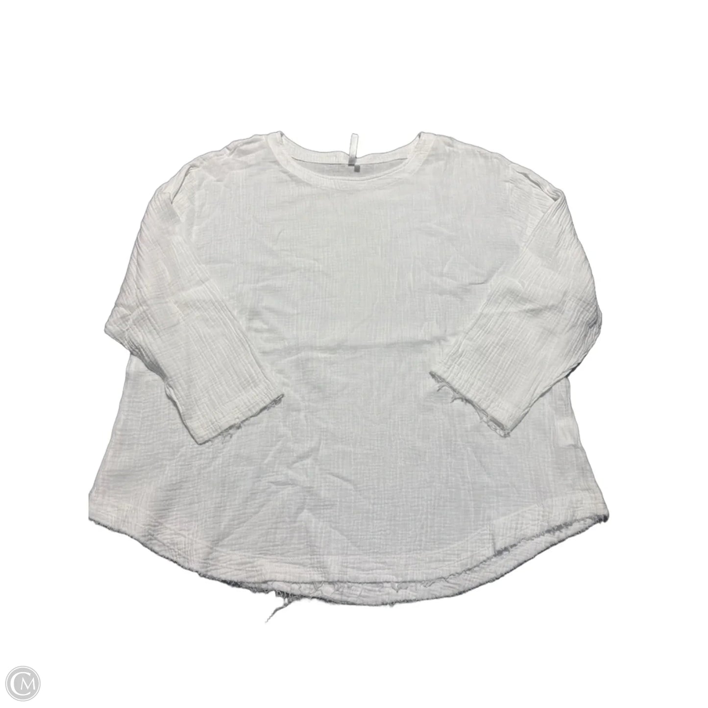 Top Long Sleeve By Lulu B In White, Size: 1x