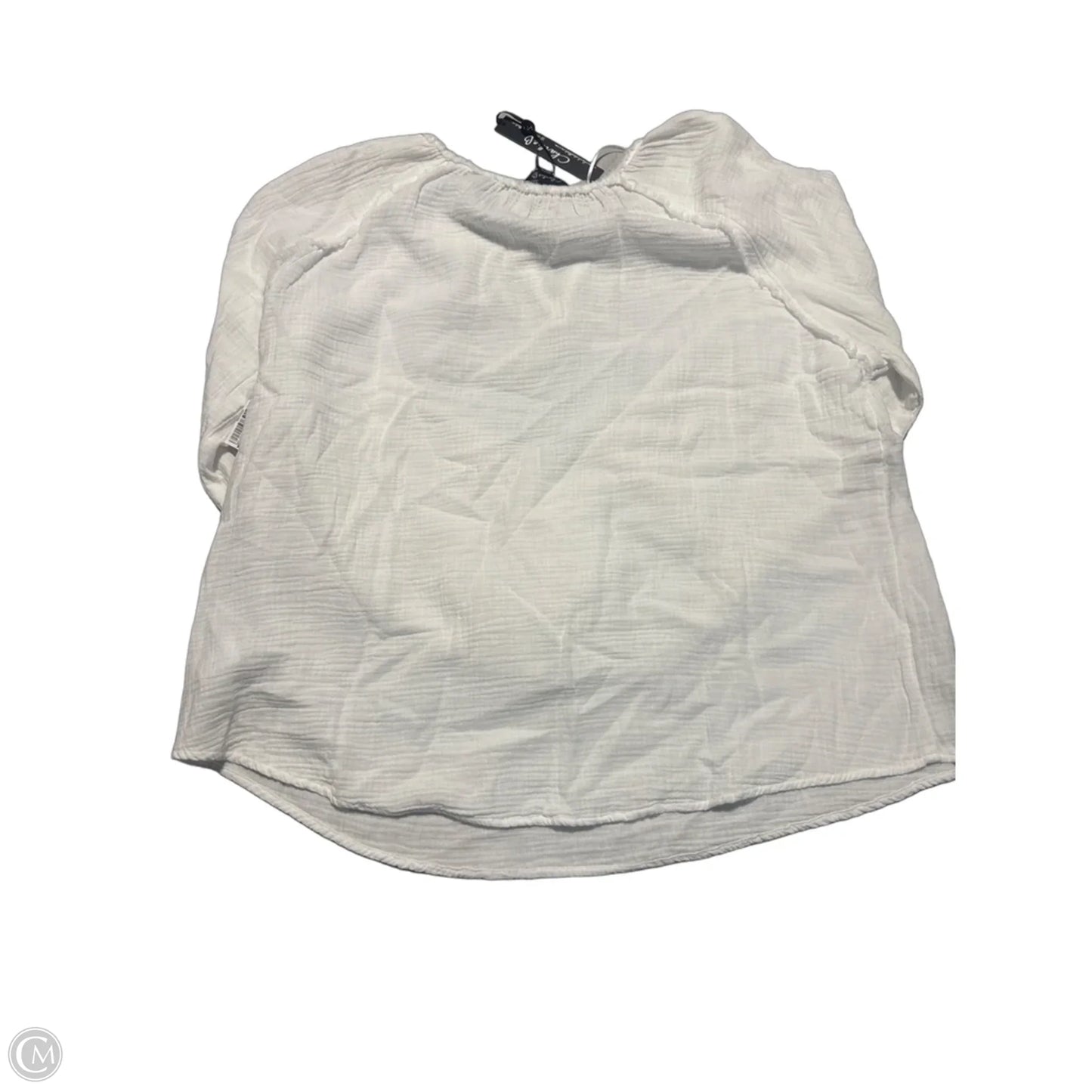 Top Long Sleeve By Charlie B In White, Size: Xxl