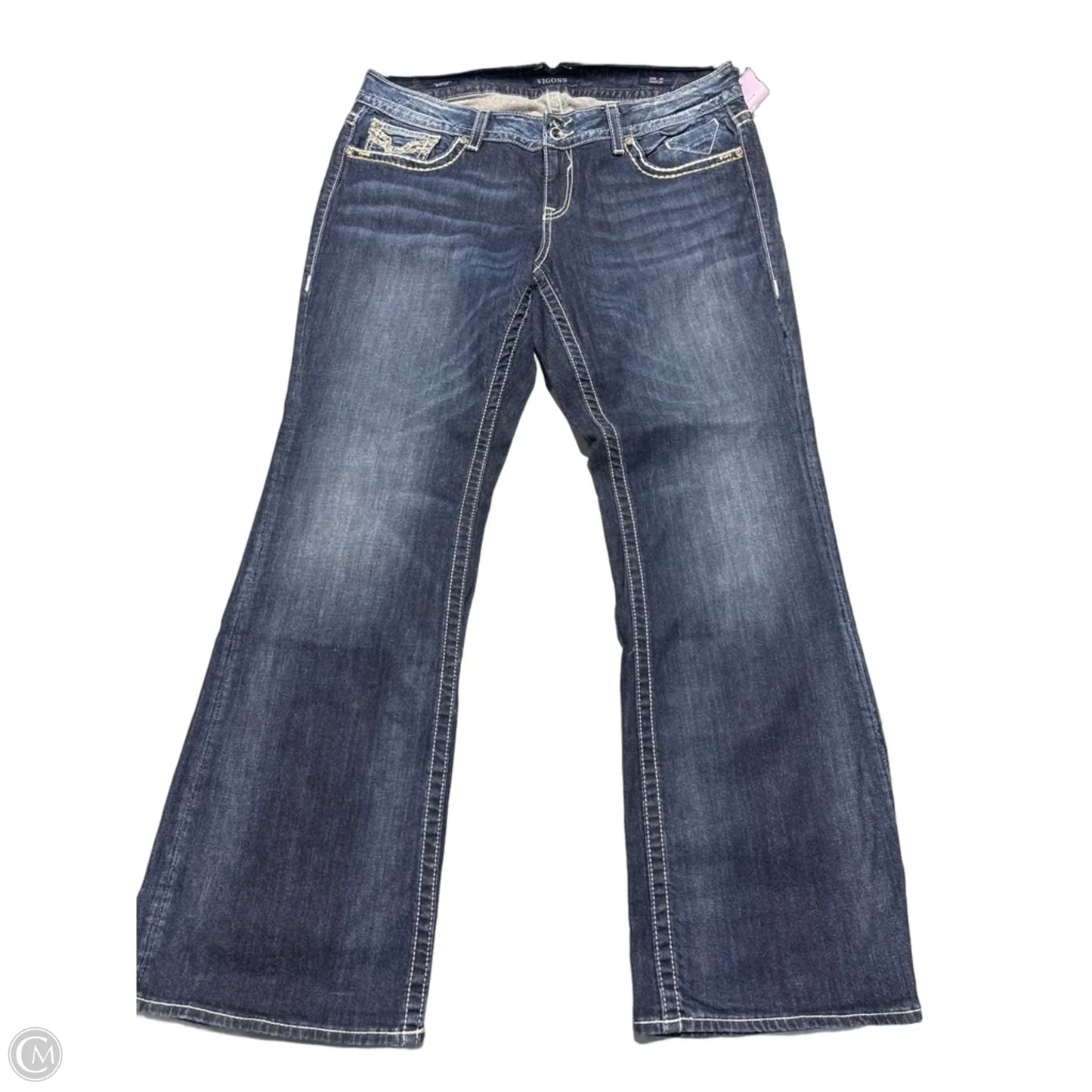 Jeans Boot Cut By Vigoss In Blue, Size: 20
