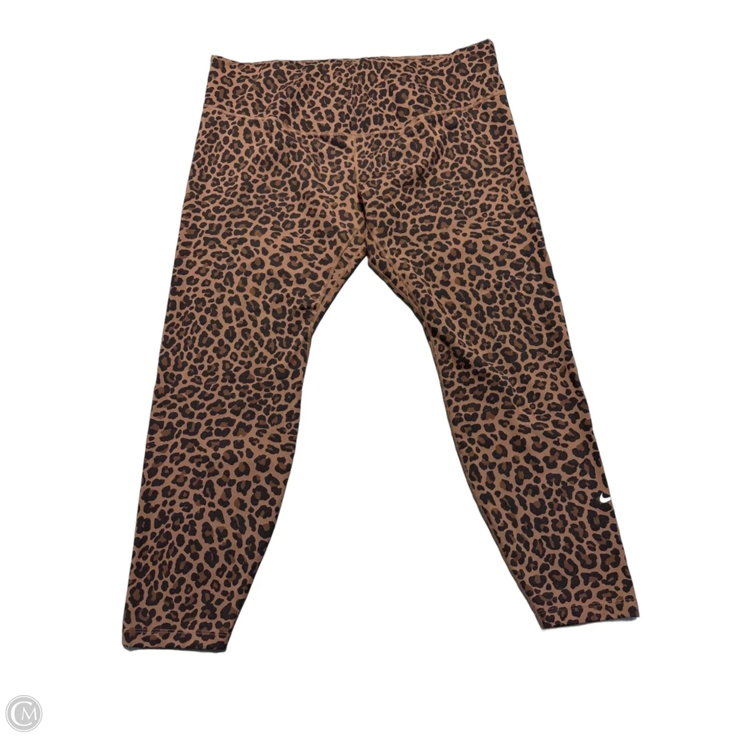 Athletic Pants By Nike In Animal Print, Size: 2x