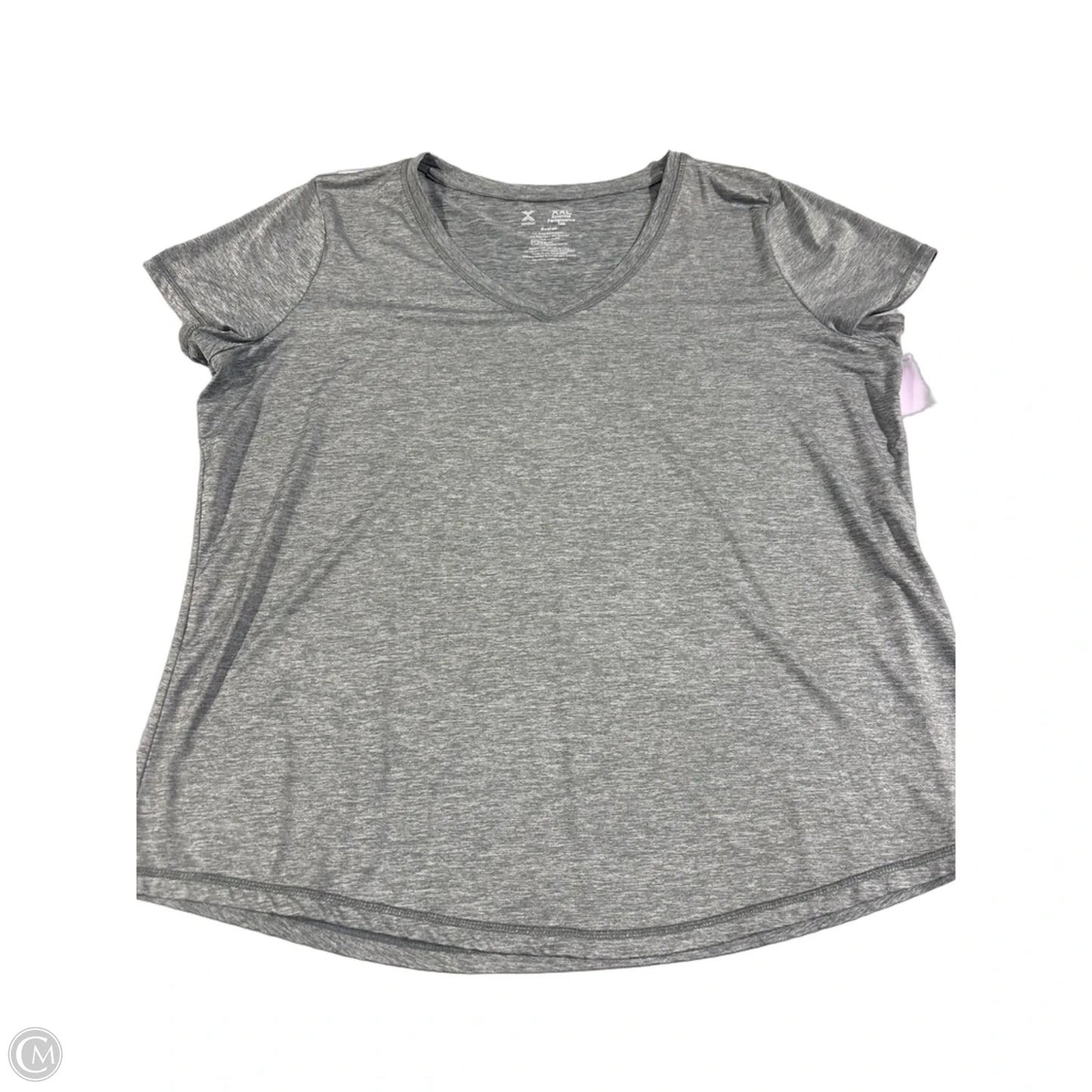 Athletic Top Short Sleeve By Xersion In Grey, Size: Xxl