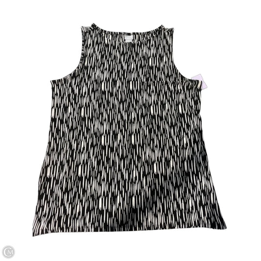 Tank Top By Chicos In Black & White, Size: Xl