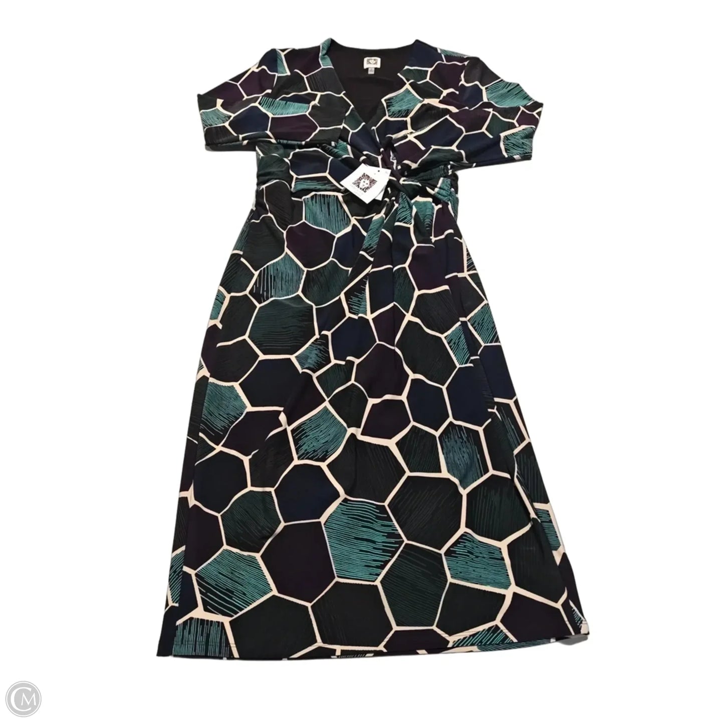 Dress Casual Midi By Anne Klein In Green, Size: M