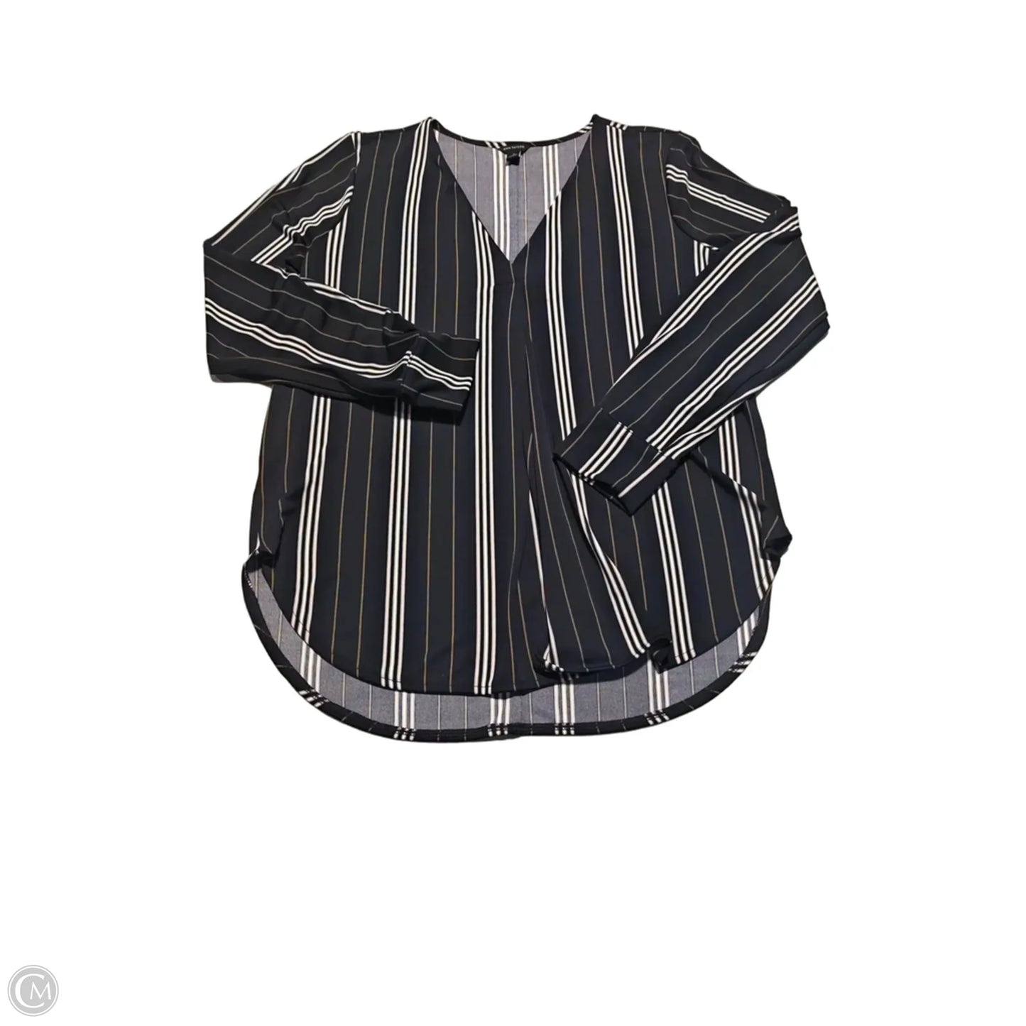 Top Long Sleeve By Ann Taylor In Black, Size: M