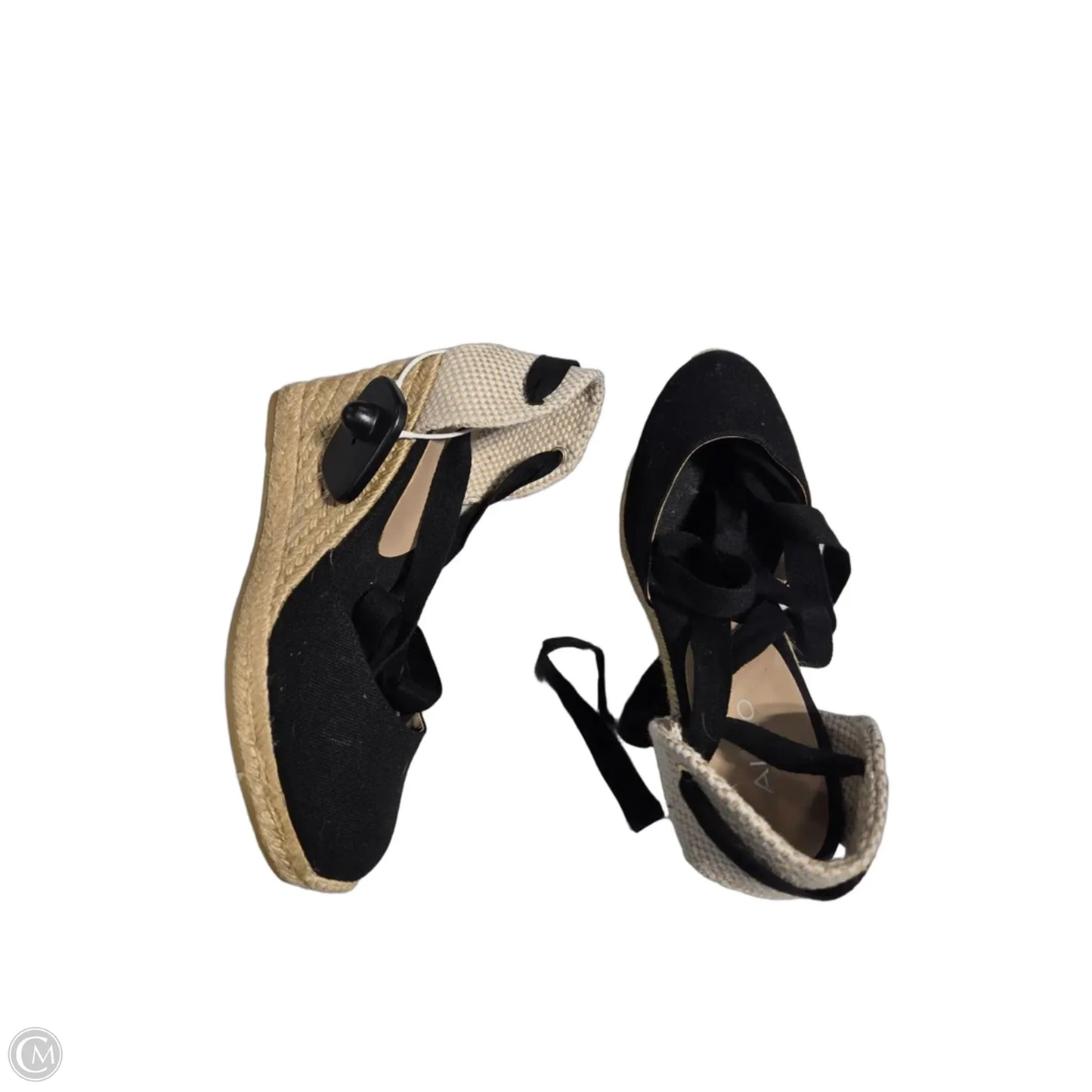 Shoes Heels Wedge By Aldo In Black, Size: 7