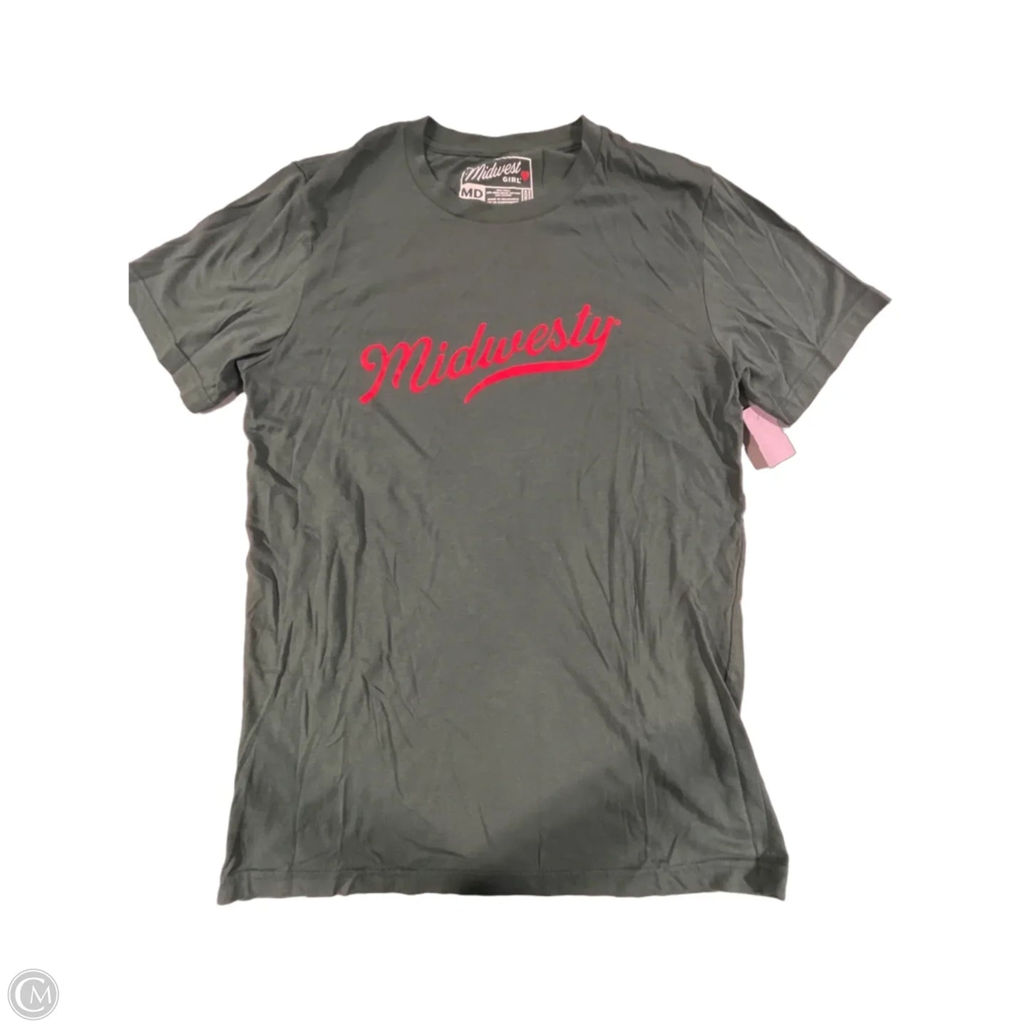 Top Short Sleeve By Cmc In Green, Size: M