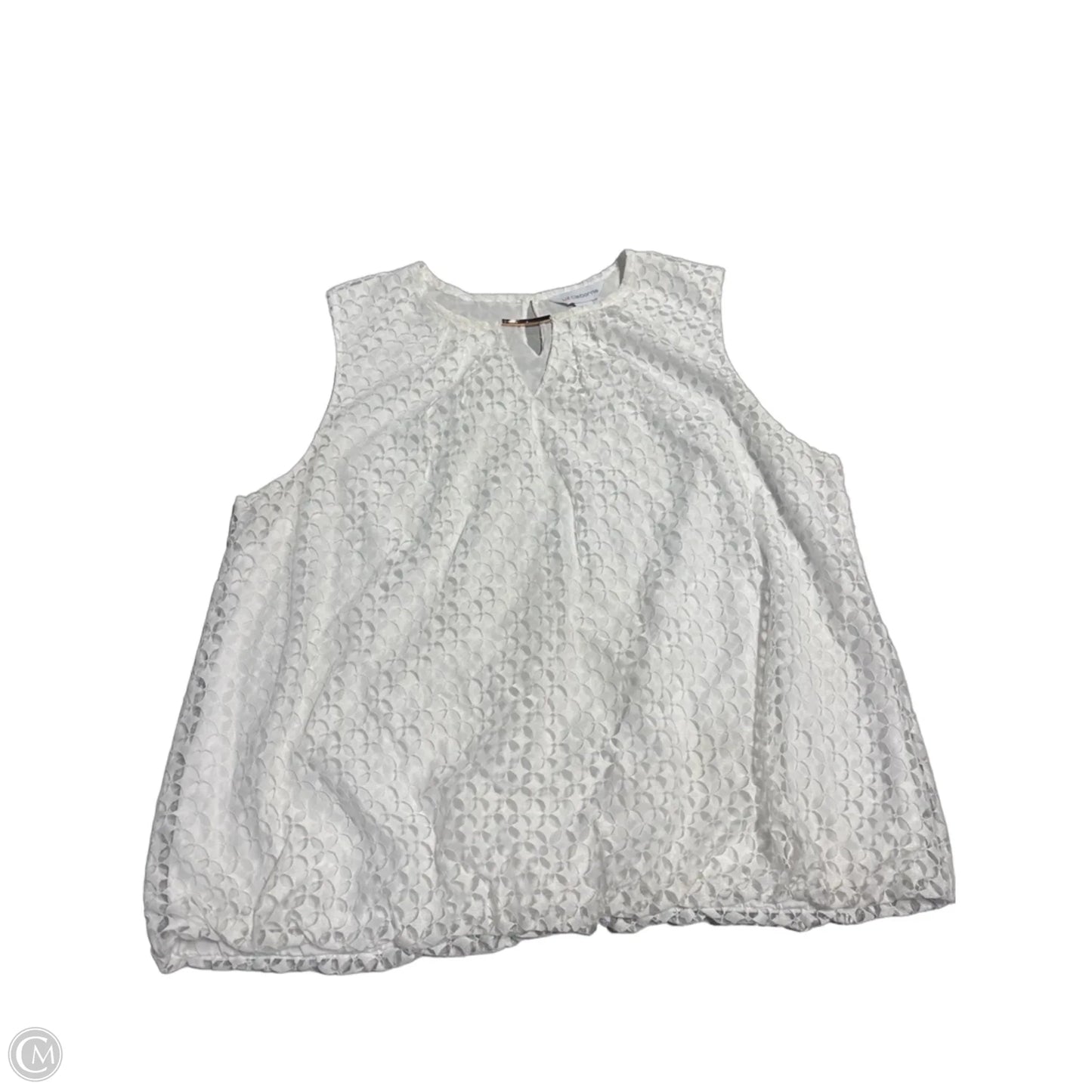 Tank Top By Liz Claiborne In White, Size: Xxl