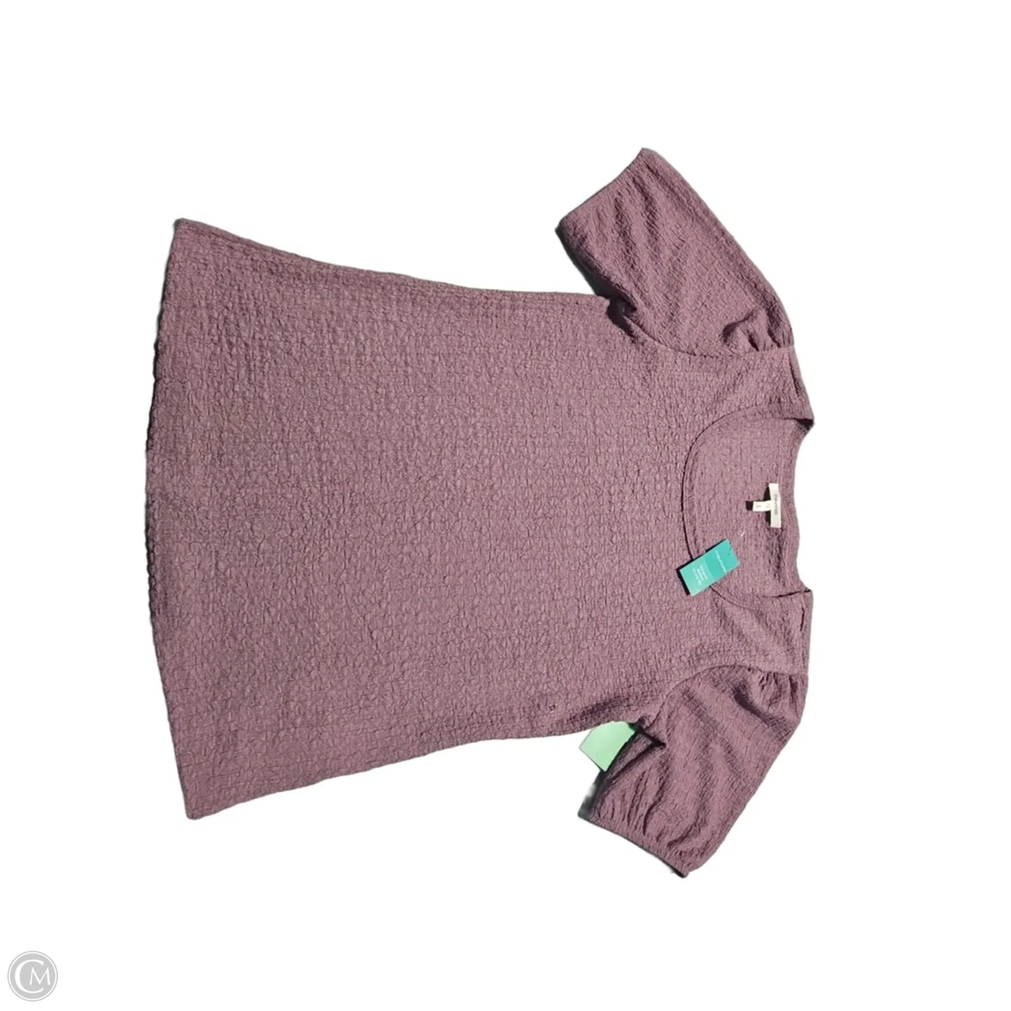 Top Short Sleeve By Maurices In Purple, Size: S