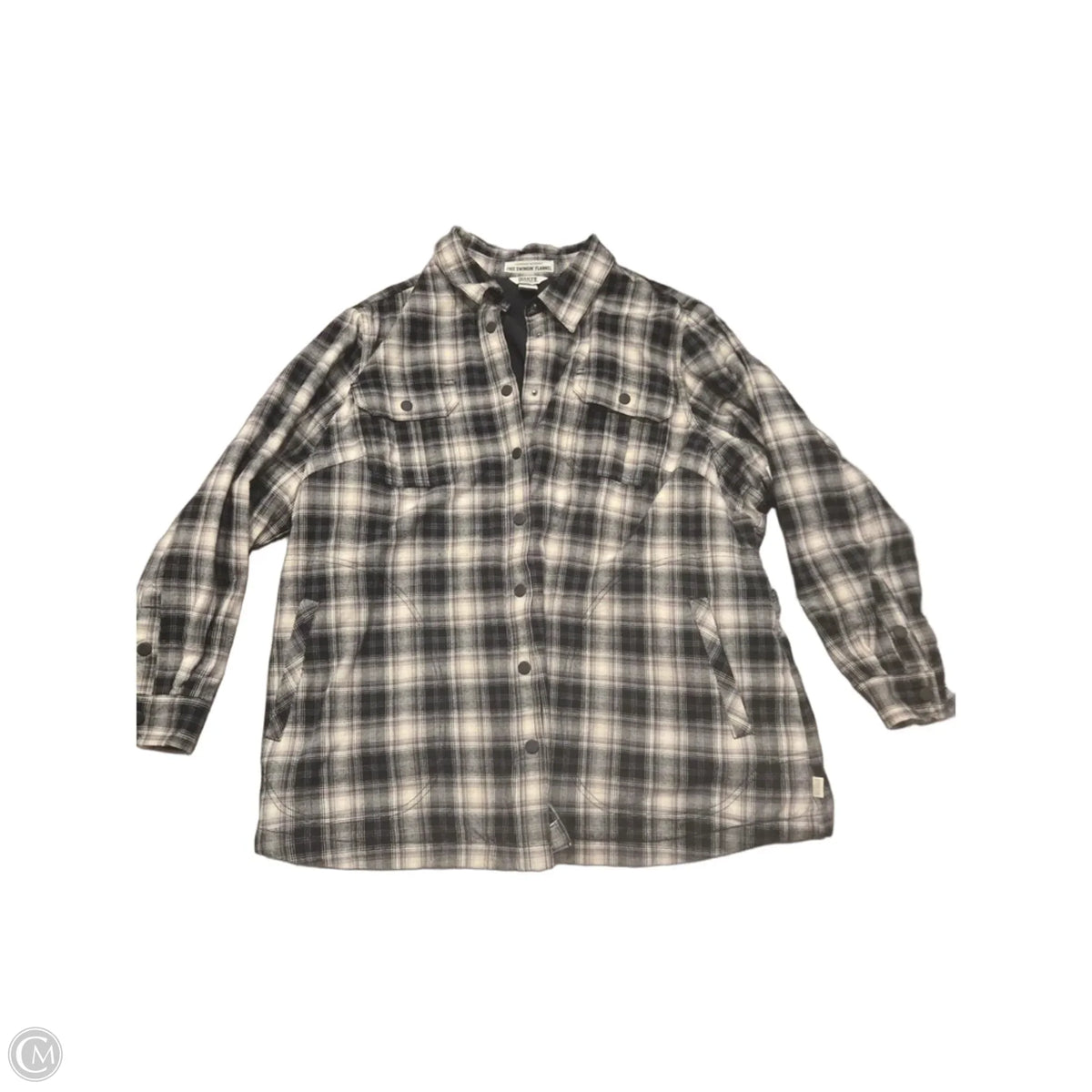Jacket Fleece By Duluth Trading In Plaid Pattern, Size: 2x