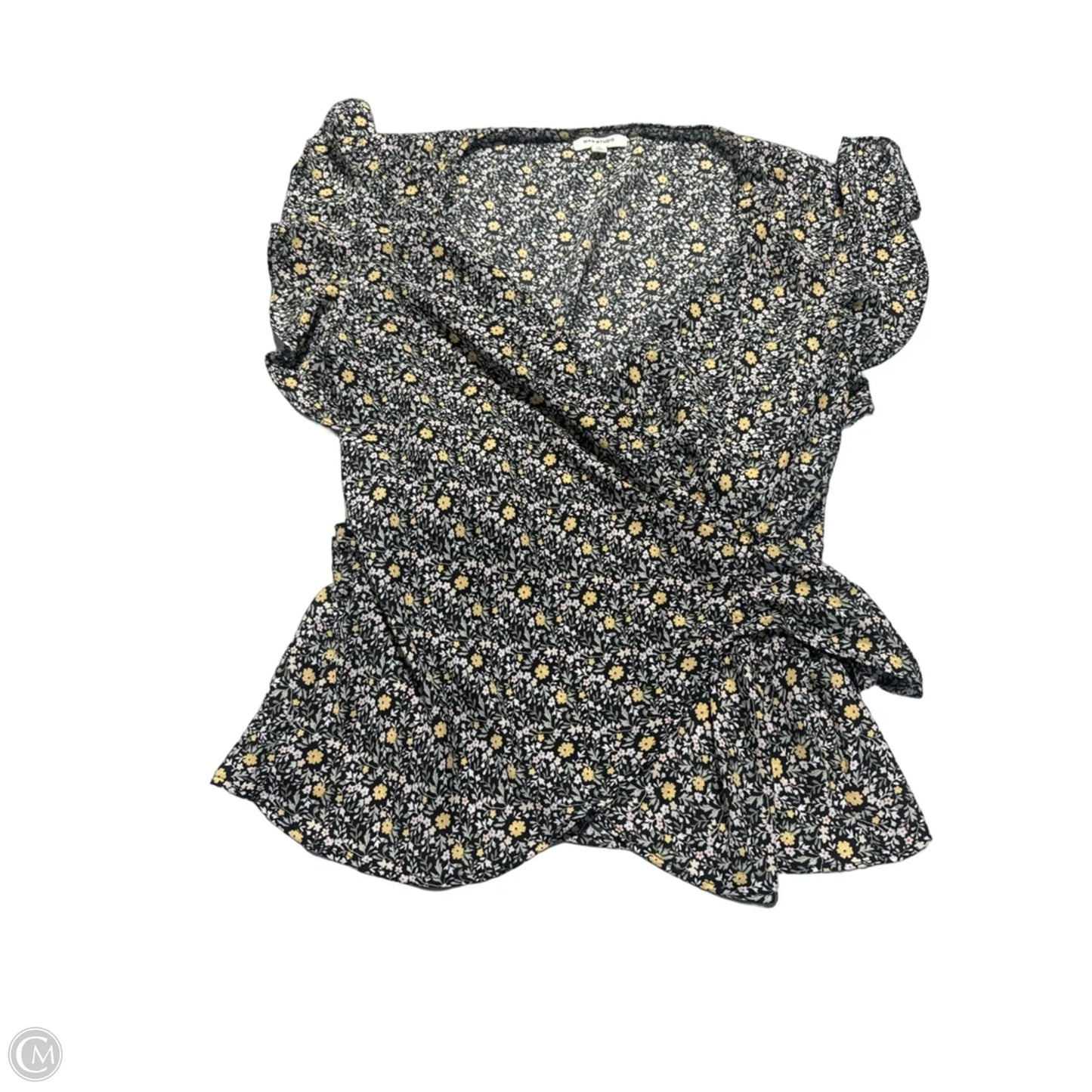 Top Short Sleeve By Max Studio In Floral Print, Size: L
