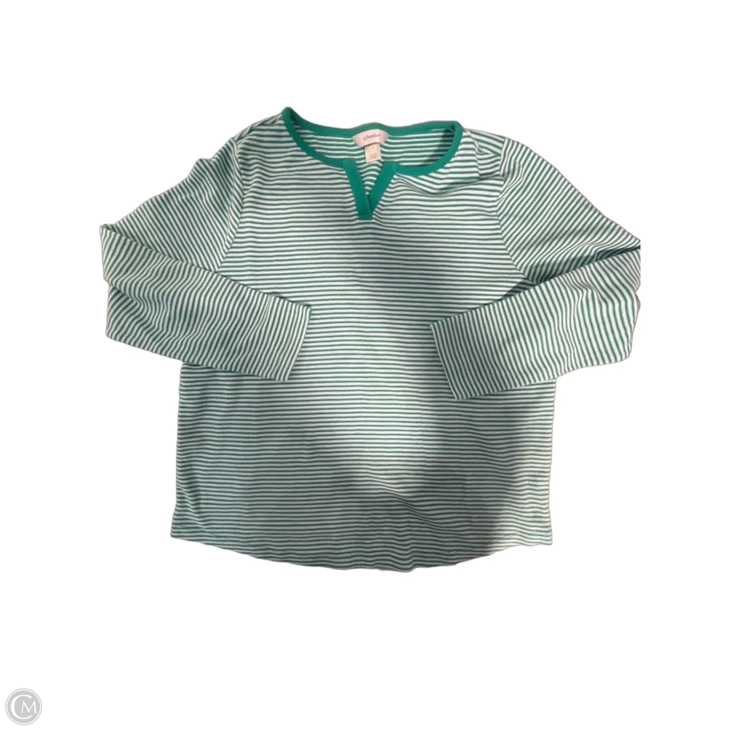 Top Long Sleeve By Cj Banks In Green, Size: 1x