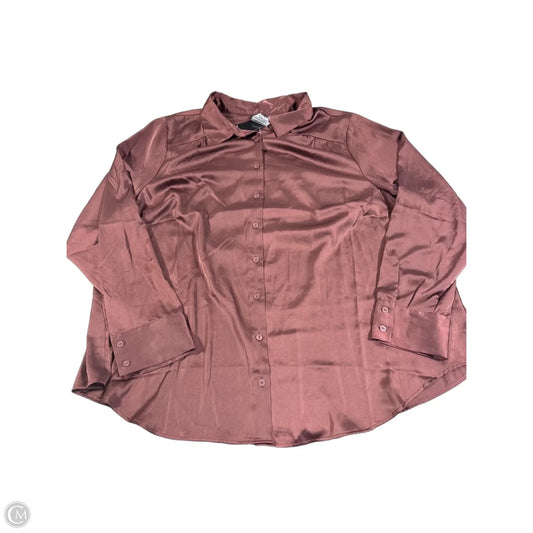 Top Long Sleeve By Torrid In Brown, Size: 3x