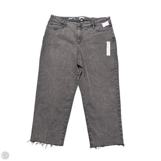 Jeans Straight By Ava & Viv In Black, Size: 22