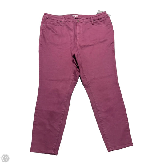 Jeans Straight By Ava & Viv In Purple, Size: 22