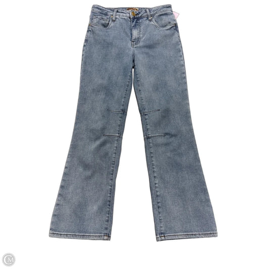 Jeans Straight By Kut In Blue, Size: 4