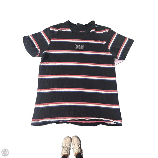 Top Short Sleeve By Cmc In Striped Pattern, Size: M