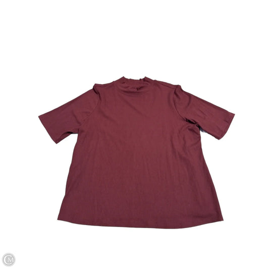 Top Short Sleeve By Nine West In Red, Size: 1x