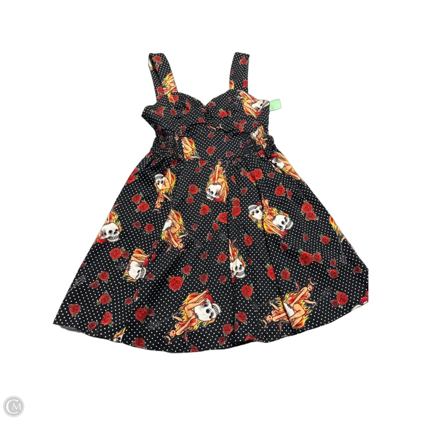 Dress Casual Short By Cmc In Black & Red, Size: M