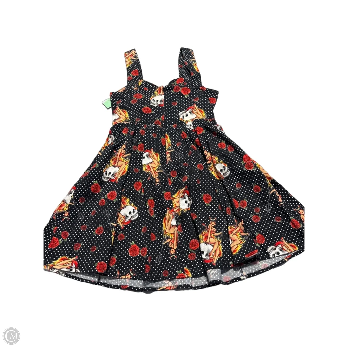 Dress Casual Short By Cmc In Black & Red, Size: M