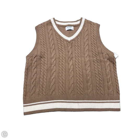 Vest Sweater By Old Navy In Beige, Size: L