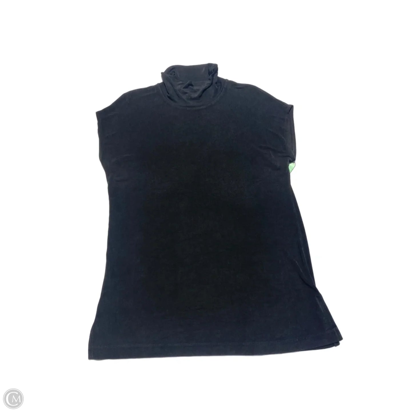 Top Short Sleeve By Chicos In Black, Size: L
