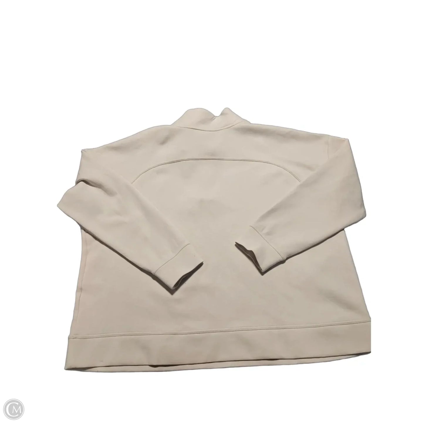 Athletic Top Long Sleeve Collar By Tek Gear In White, Size: 2x