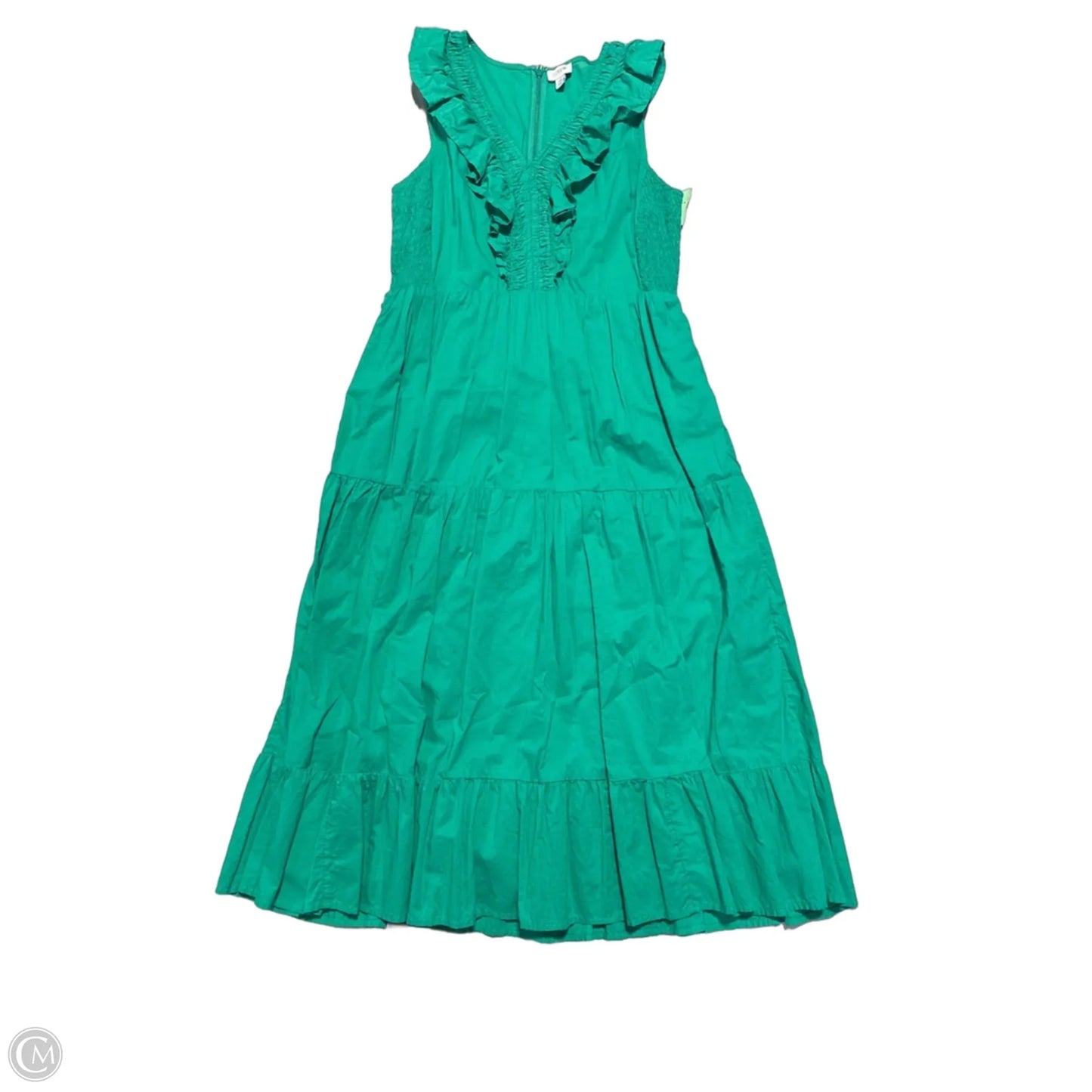 Dress Casual Maxi By J. Crew In Green, Size: 10