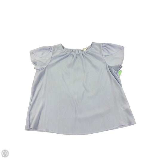 Top Short Sleeve By Nine West In Blue, Size: Xxl
