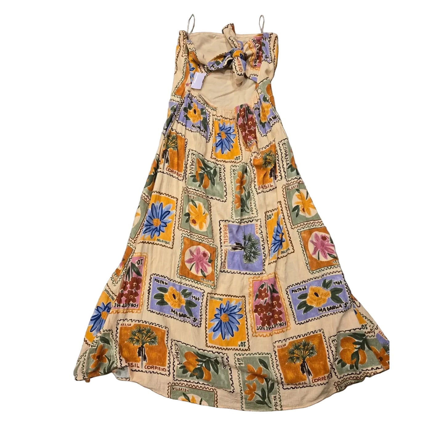 Dress Casual Maxi By Cmc In Beige, Size: L