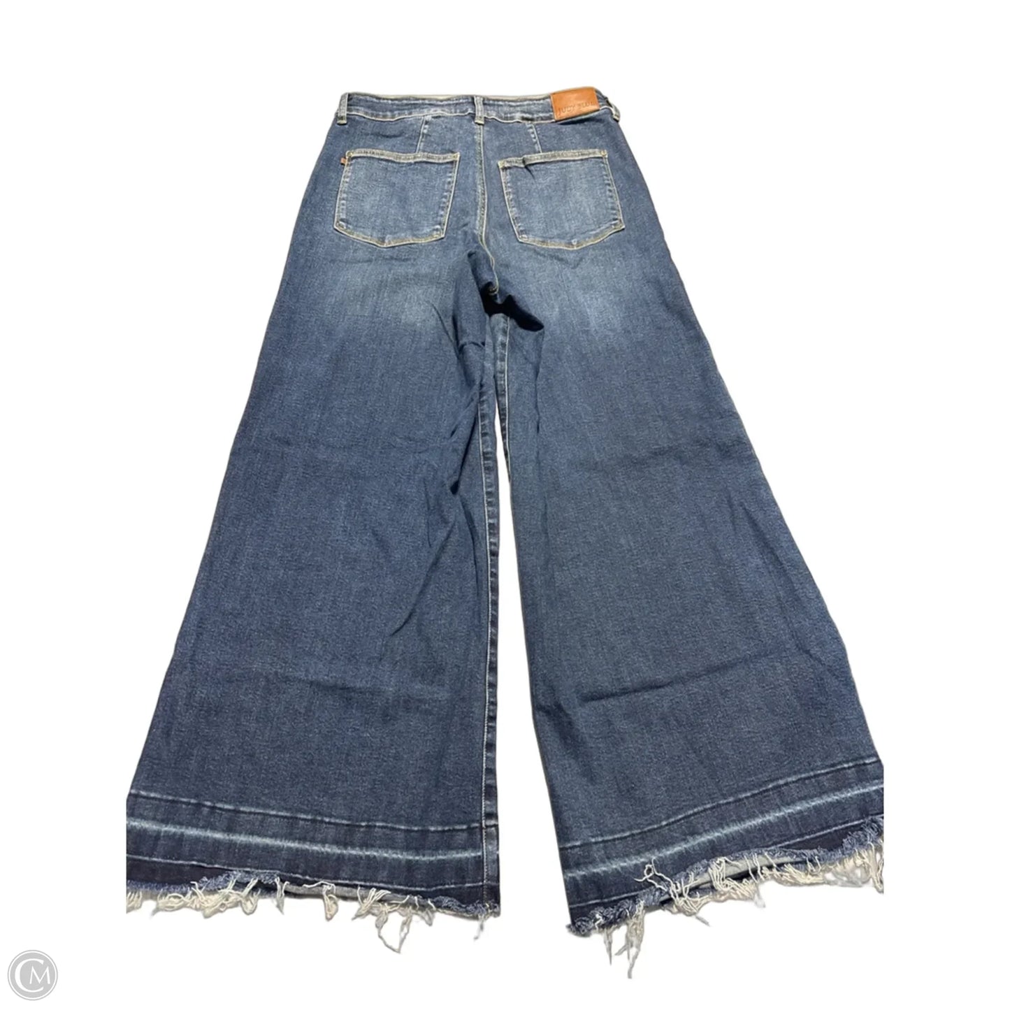 Jeans Wide Leg By Judy Blue In Blue, Size: 14