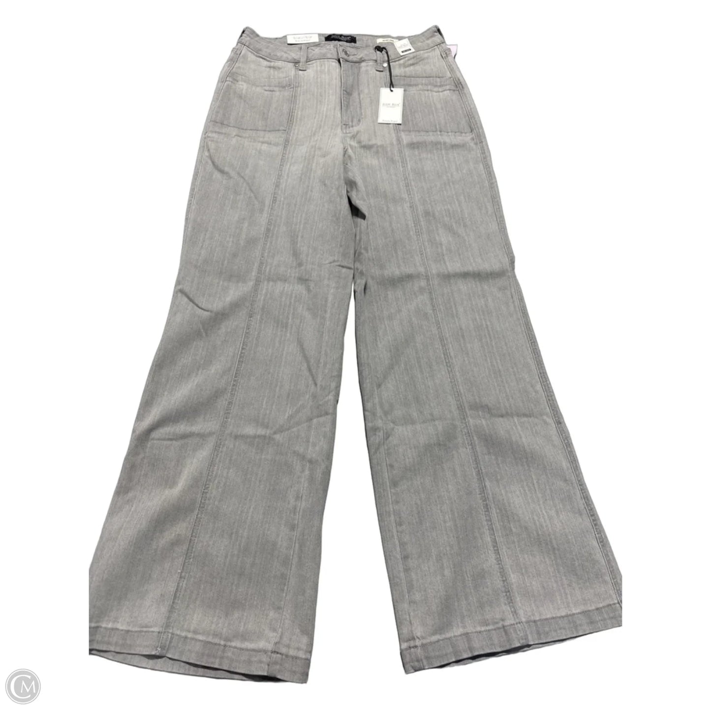 Jeans Wide Leg By Judy Blue In Grey, Size: 14