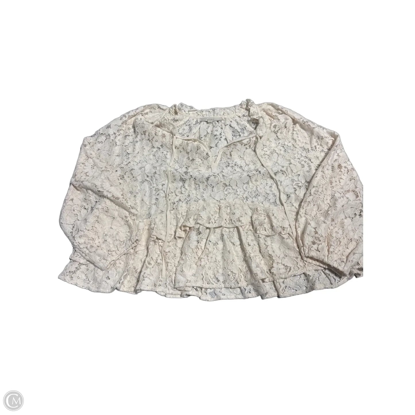 Top Long Sleeve By Loft In Beige, Size: Xl