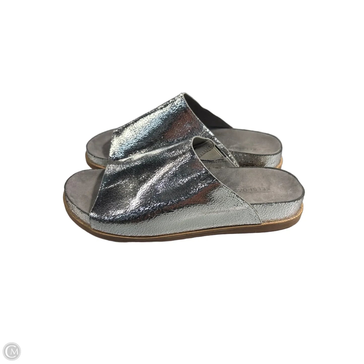 Sandals Flats By Kelsi Dagger In Silver, Size: 8