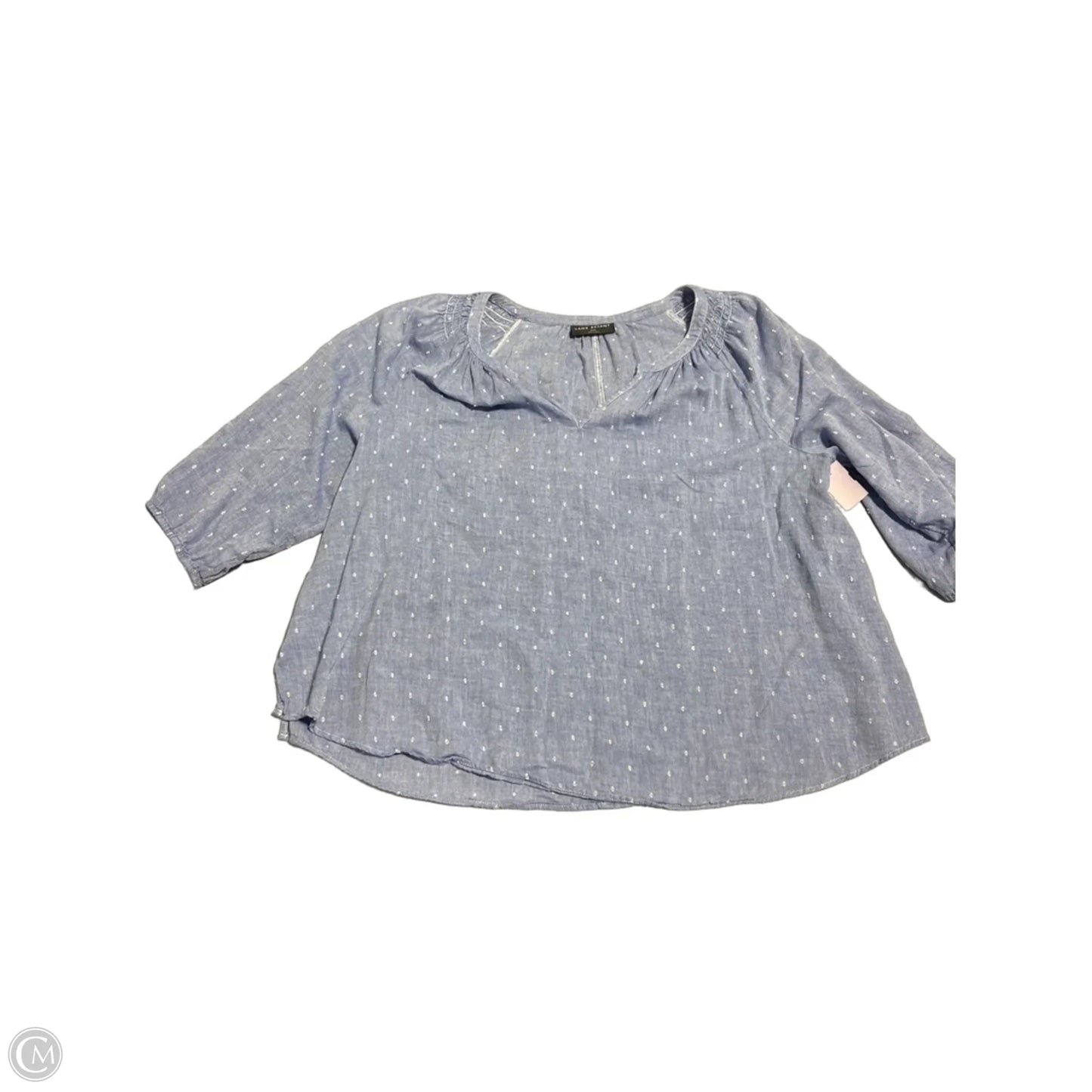 Top Short Sleeve By Lane Bryant In Blue, Size: 2x