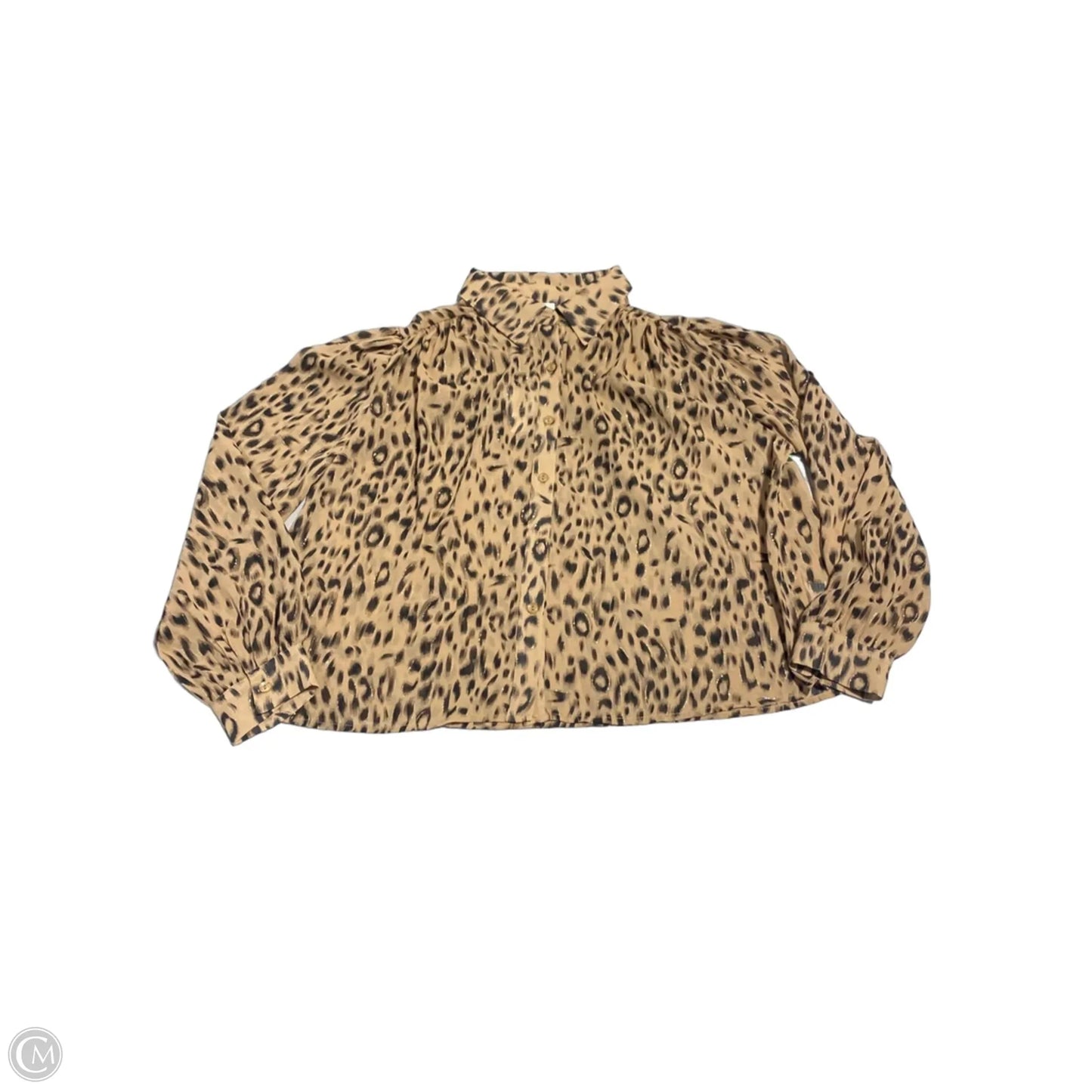 Top Long Sleeve By Lili Sidonio In Animal Print, Size: S