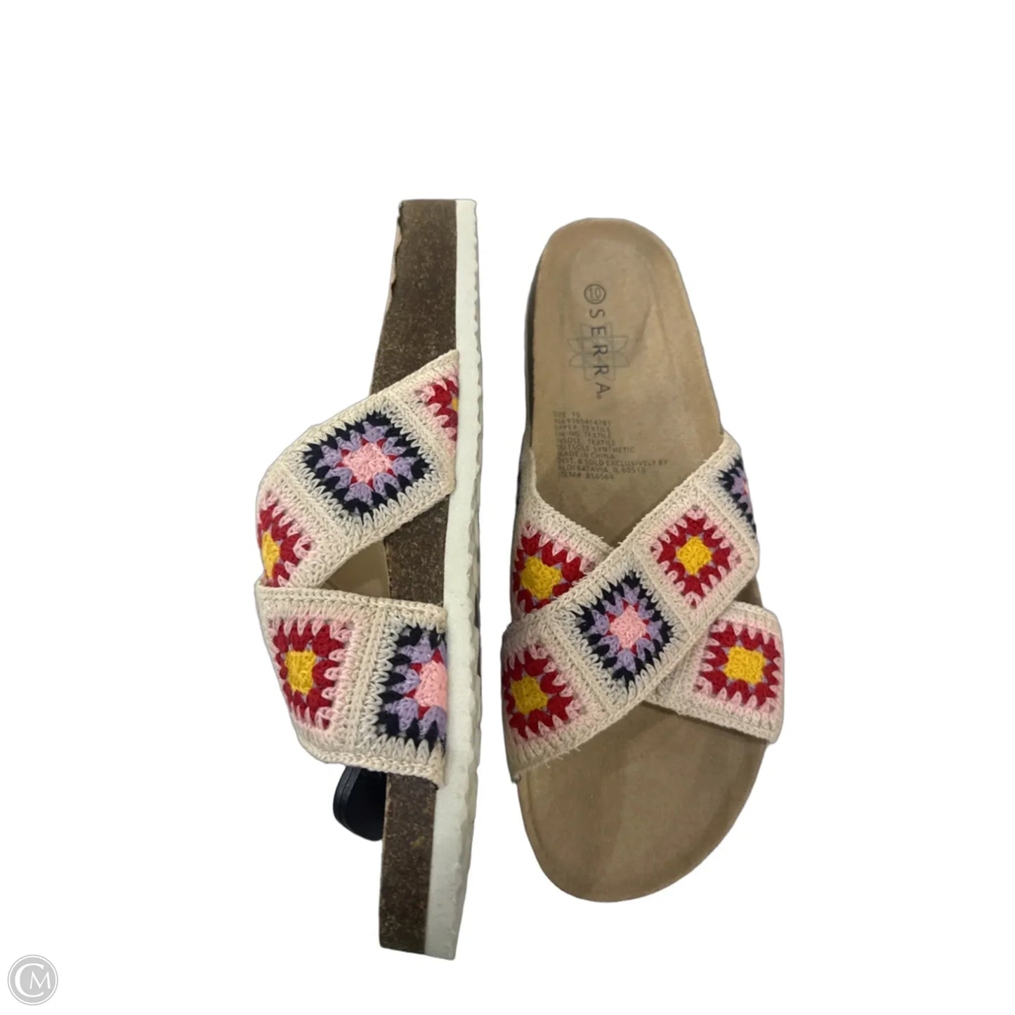 Sandals Flats By Serra In Beige, Size: 10