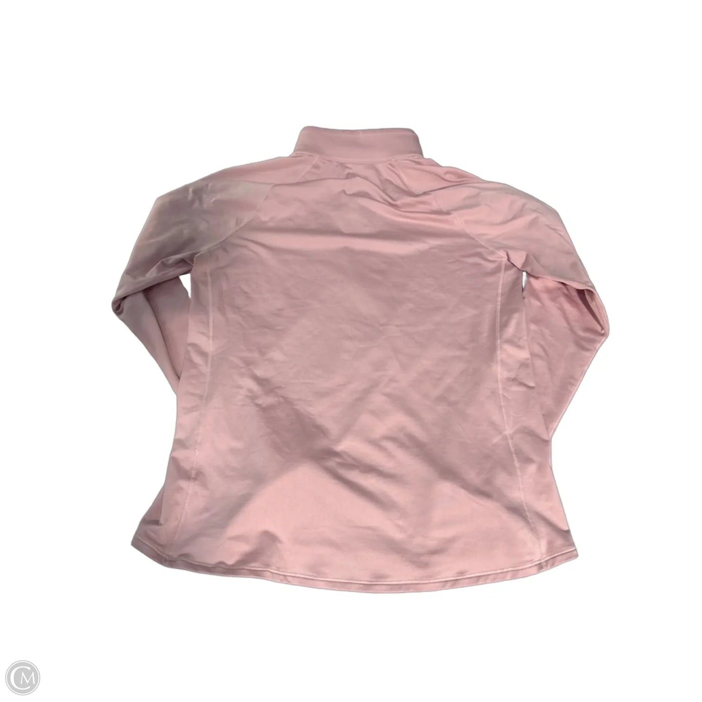 Athletic Top Long Sleeve Collar By Under Armour In Pink, Size: Xl