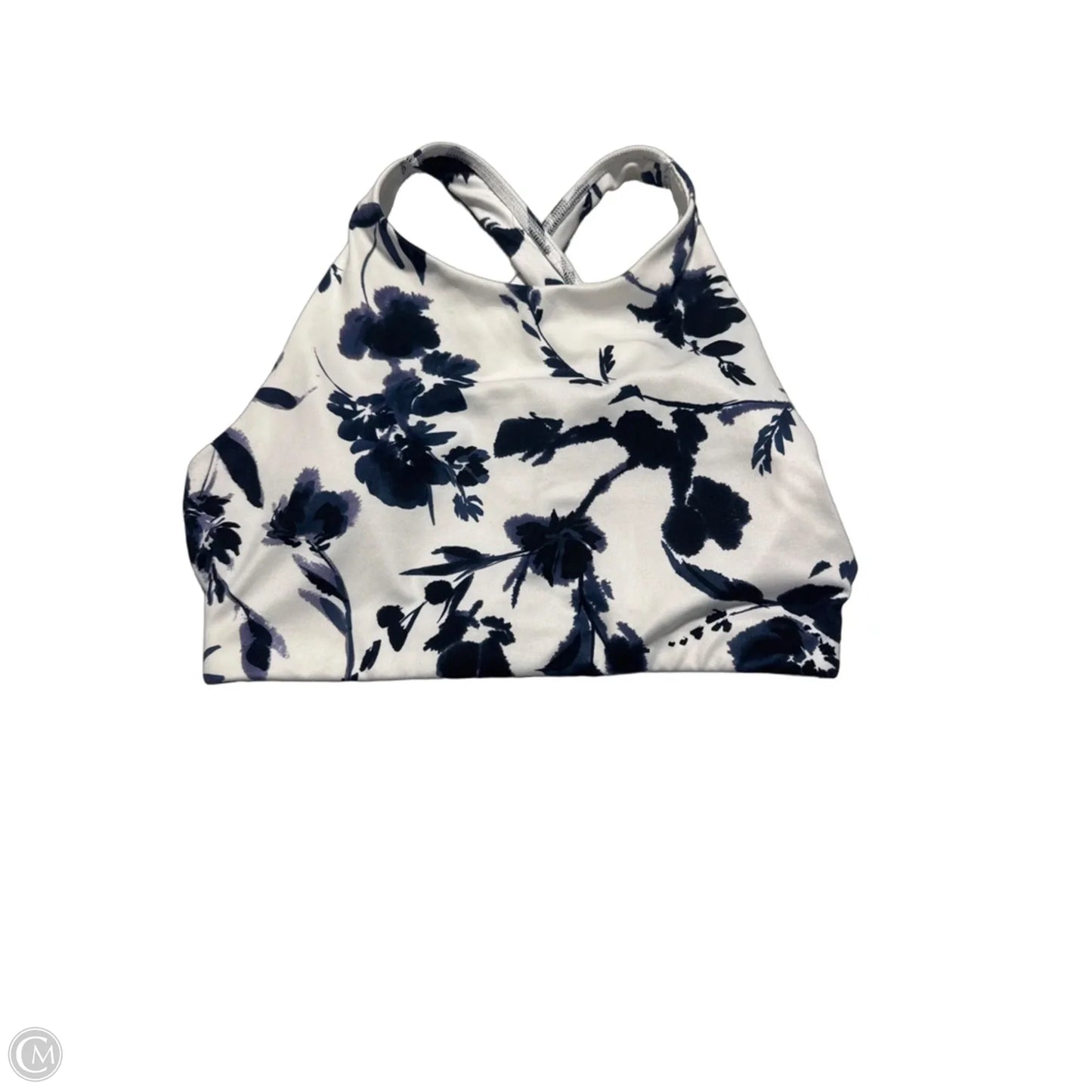 Athletic Bra By Athleta In Blue & White, Size: S