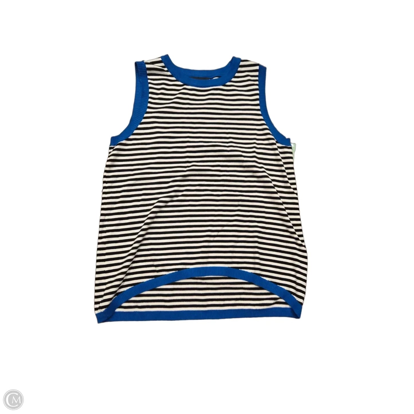 Tank Top By Dokotoo In Blue & White, Size: L