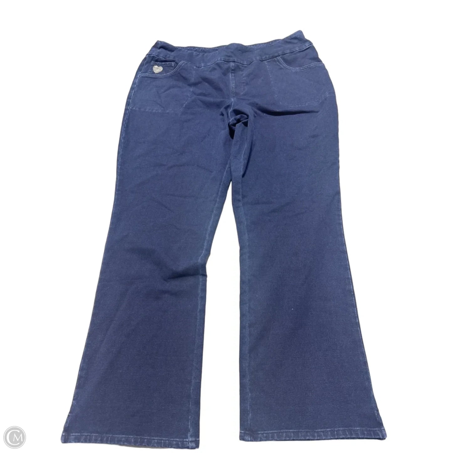 Jeans Wide Leg By Cmc In Blue, Size: Xl