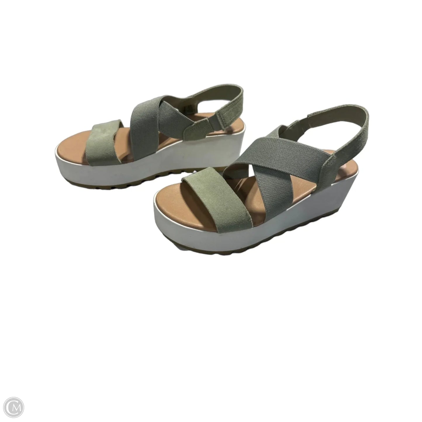 Sandals Heels Block By Sorel In Brown, Size: 8