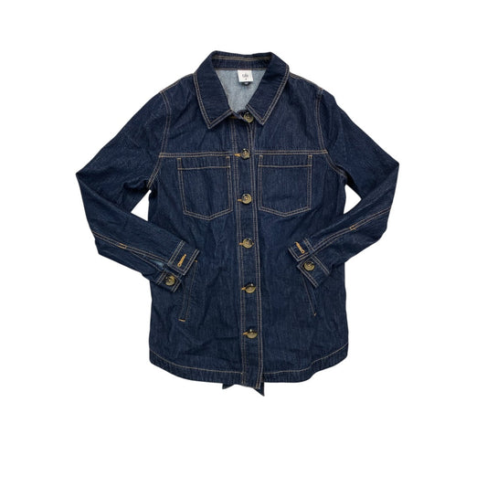 Jacket Denim By Cabi In Blue Denim, Size:M