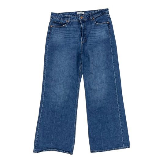 Jeans Wide Leg By Loft In Blue Denim, Size:12