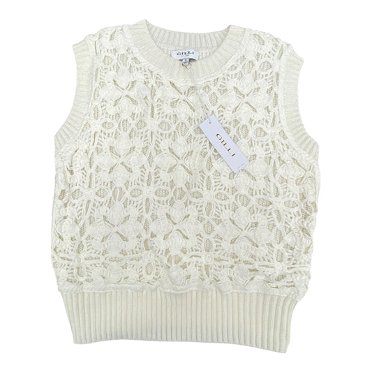 Top Sleeveless By Gilli In White, Size:S