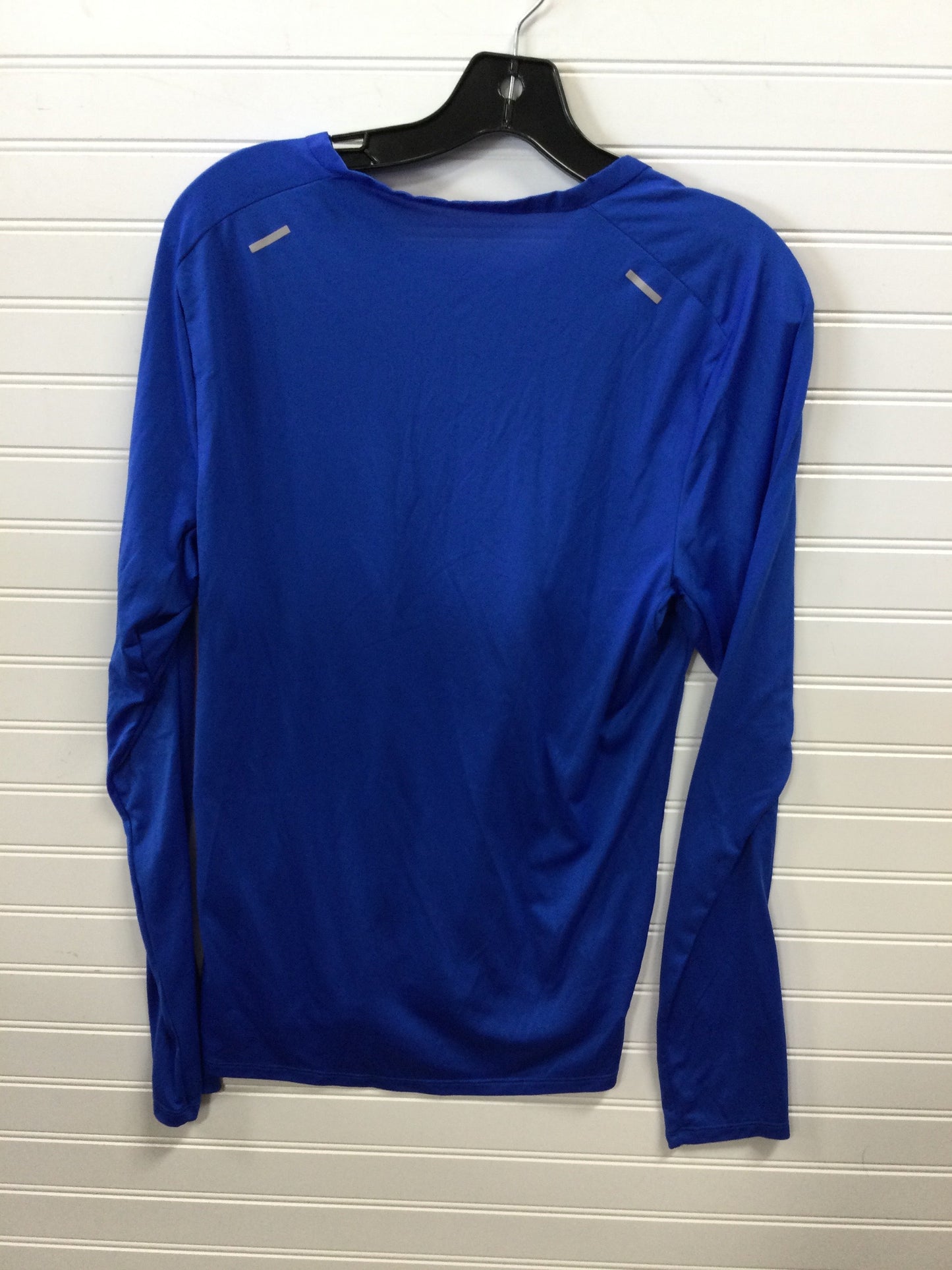 Athletic Top Ls Collar By Nike In Blue, Size:S