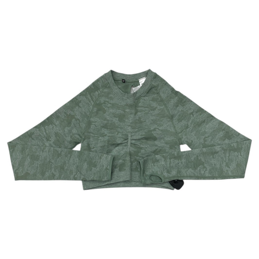 Athletic Top Ls Crewneck By Gym Shark In Camouflage Print, Size:M