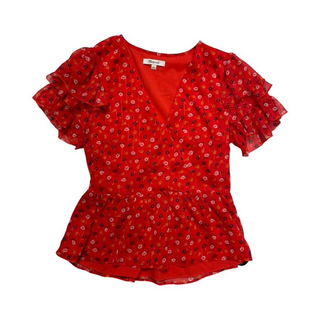 Top Ss By Madewell In Red, Size:2